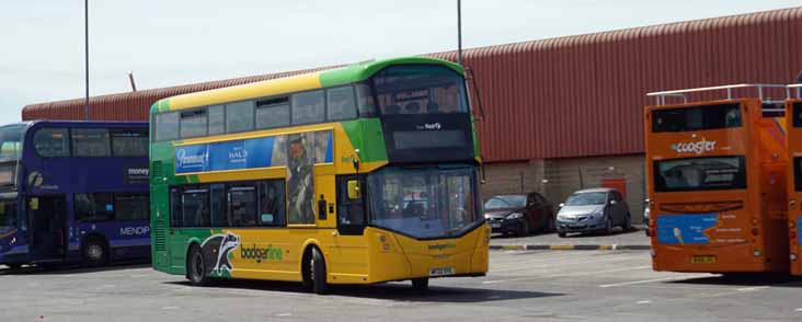 Badgerline Wright Streetdeck 35674, Alexander Dennis Enviro400 33665 & B9TL 37630